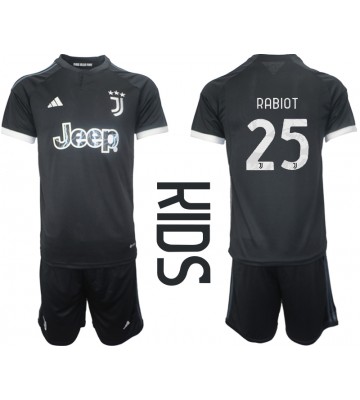 Juventus Adrien Rabiot #25 Tredjeställ Barn 2023-24 Kortärmad (+ Korta byxor)